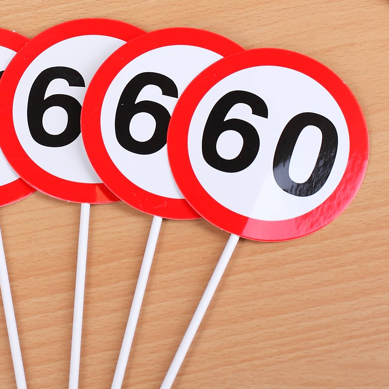 Verkehrszeichenschilder zum 60. Geburtstag