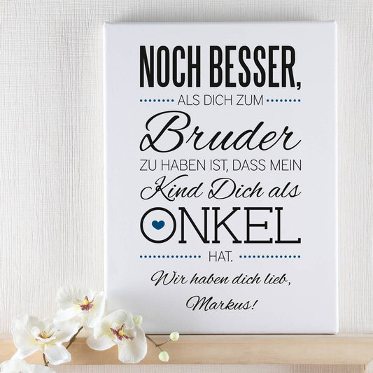 persönliche Leinwand