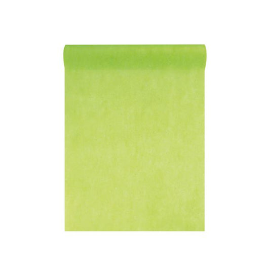 Deko Tischläufer aus Vlies in Grün - 1000 cm x 30 cm