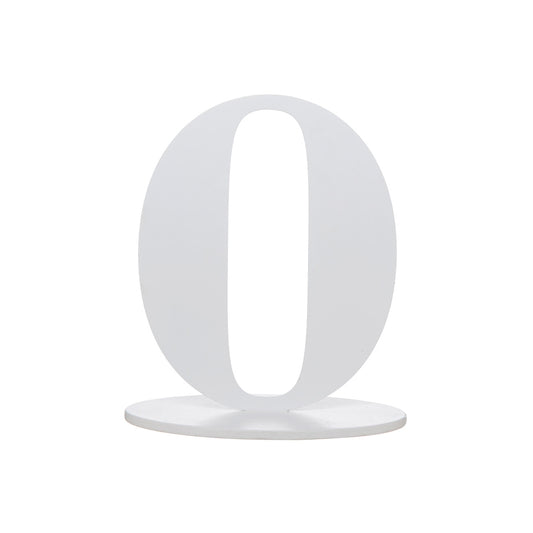 Zahl 0 für Ihre Tischdekoration