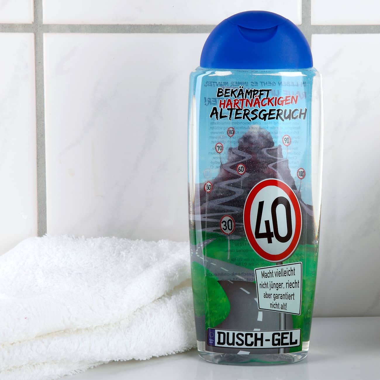 Duschgel zum 40. Geburtstag