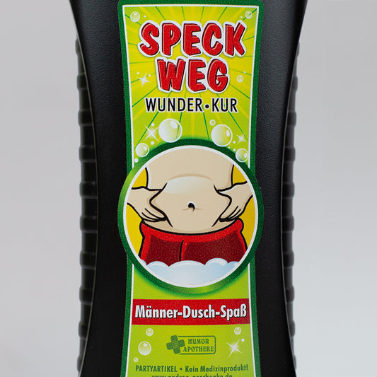 Humorvolles Männerduschgel Speck weg mit Nordic Ice Duft, 300 ml