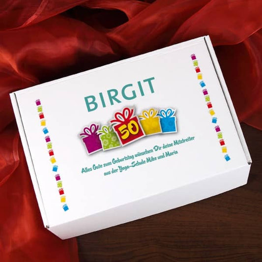 Geschenkbox zum 50. Geburtstag