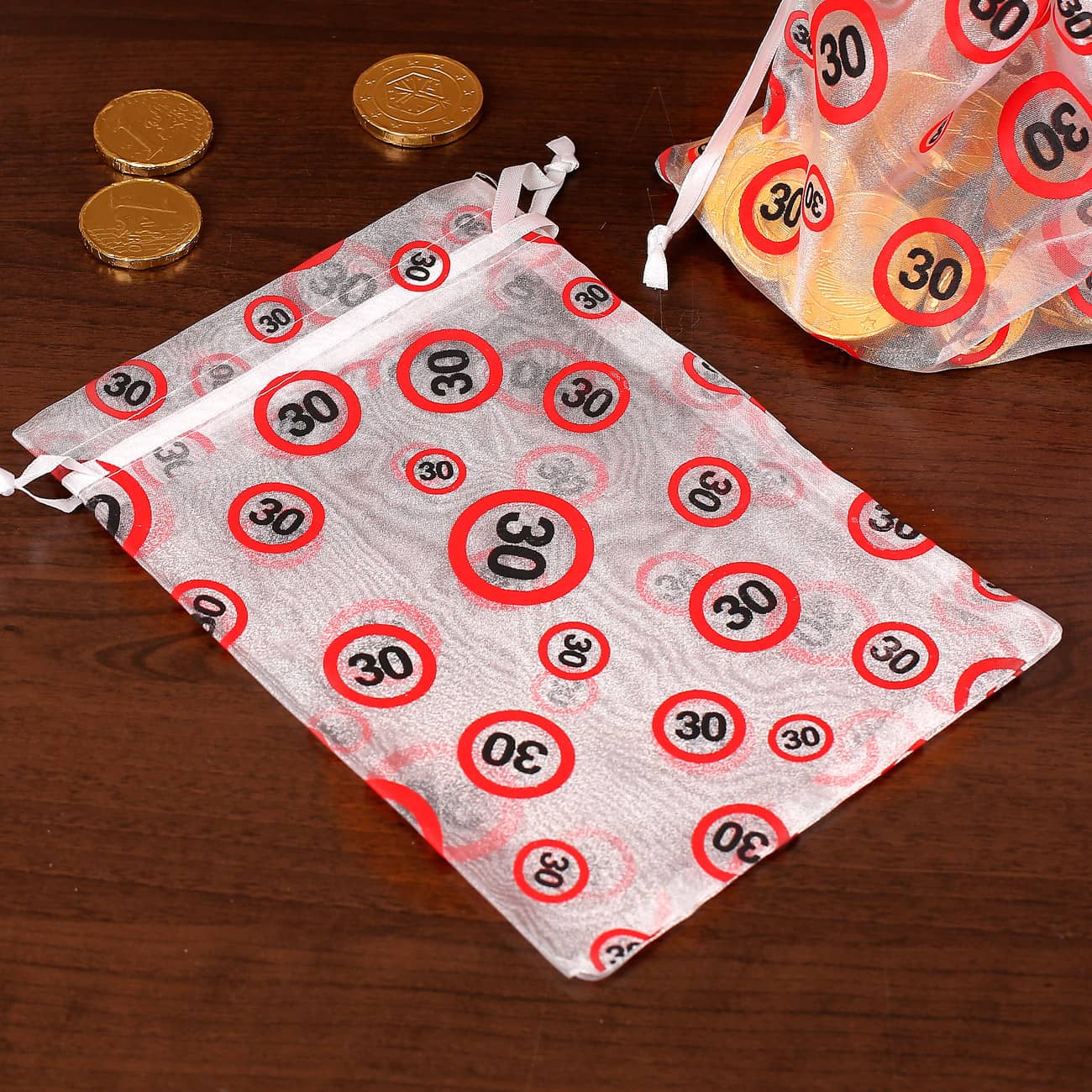 Organza Säckchen zum 30. Geburtstag