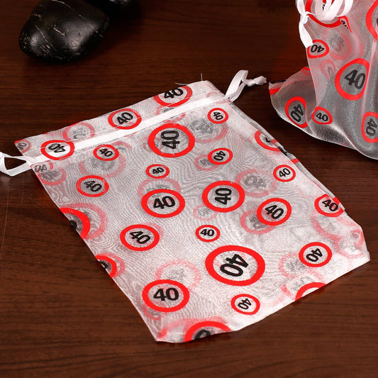 Organza Säckchen zum 40. Geburtstag