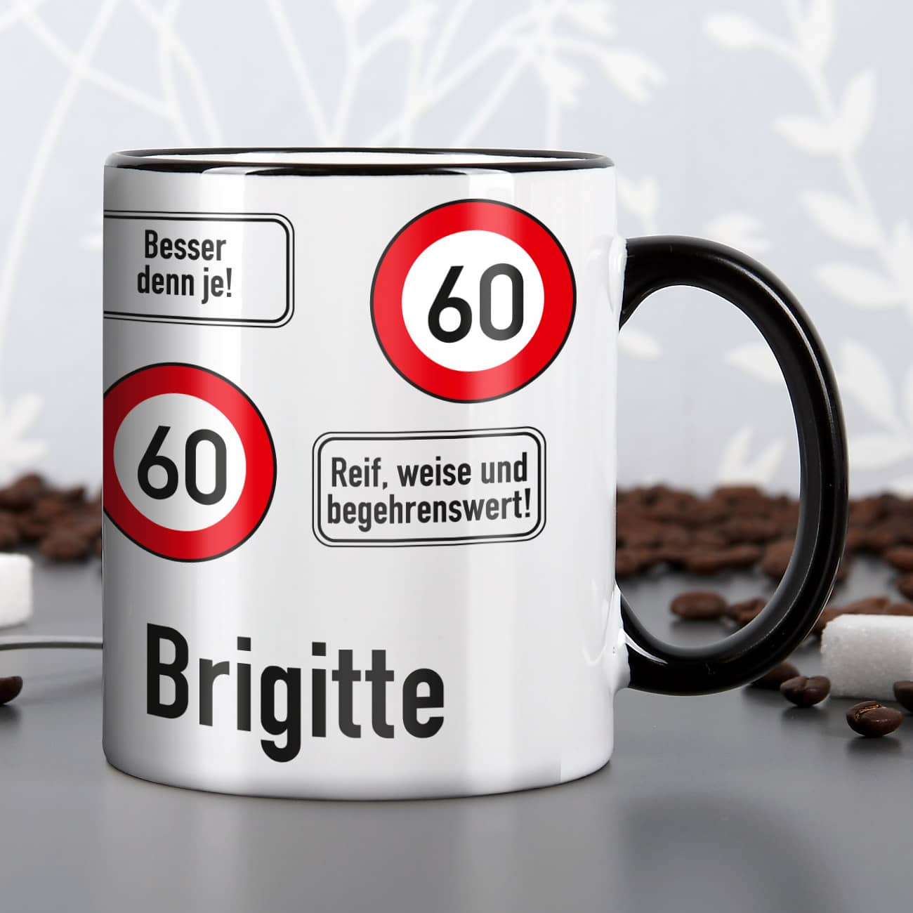 Persönliche Tasse - Achtung 60