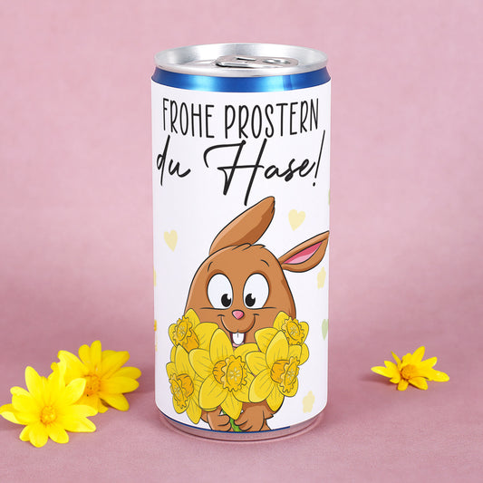 Secco zu Ostern 'Frohe Prostern, du Hase!' | Lustige Geschenkidee für Erwachsene 200 ml