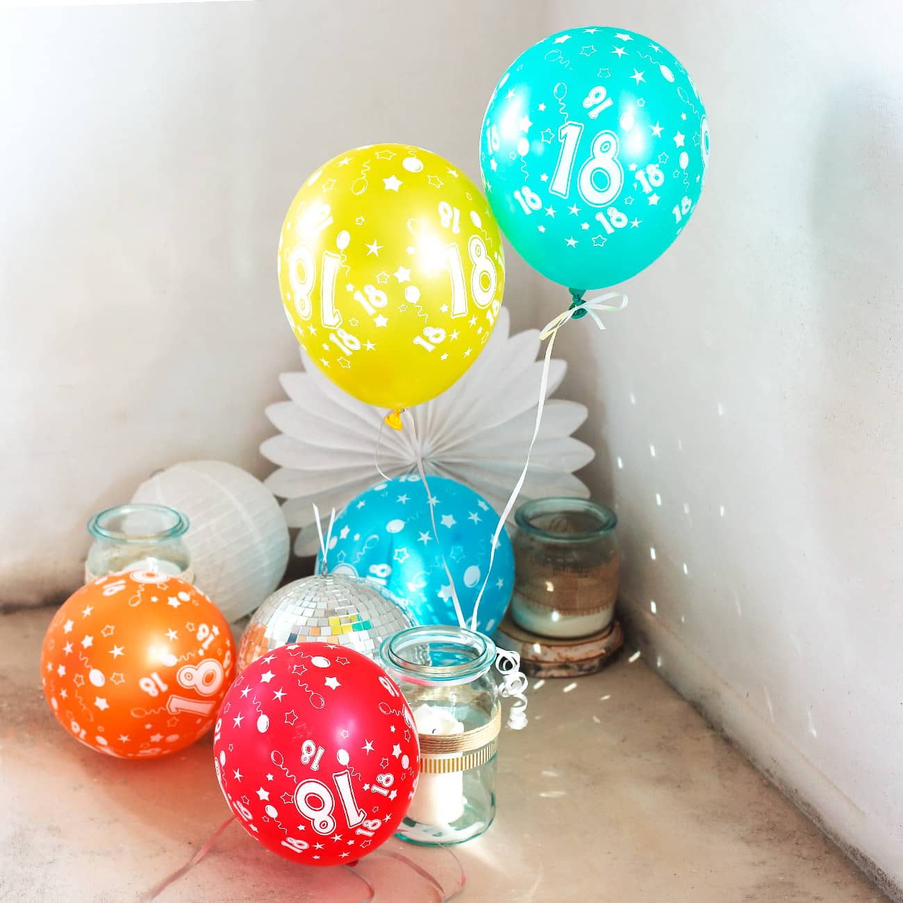 Geburtstagsdekoration zum 18.