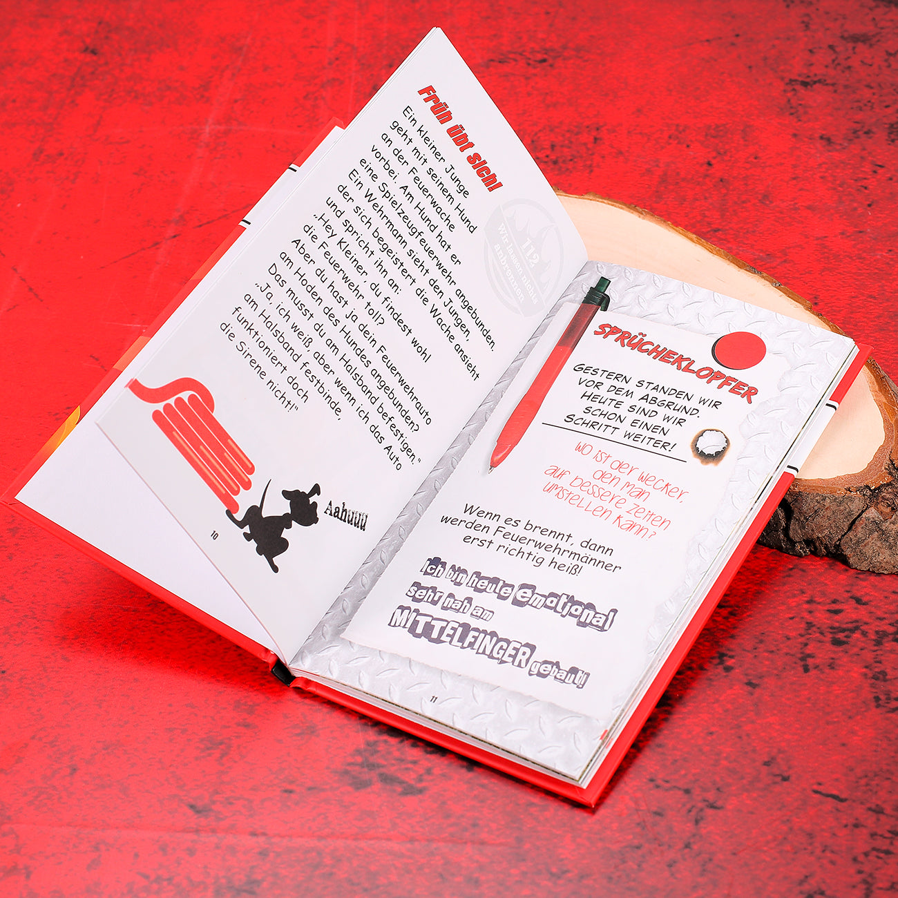 Geschenkset - Feuerwehr im Einsatz mit Löschmittel