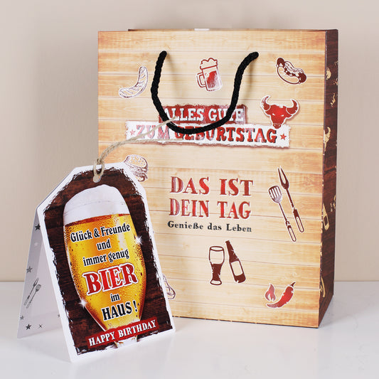 Geschenktasche inkl. Karte zum Beschriften