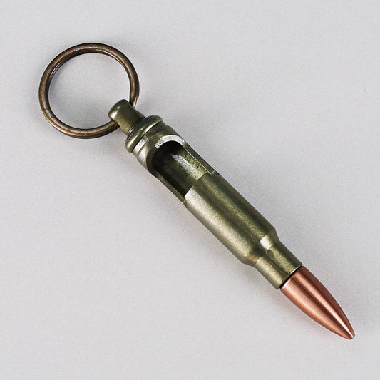 Schlüsselanhänger mit Flaschenöffner Kaliber