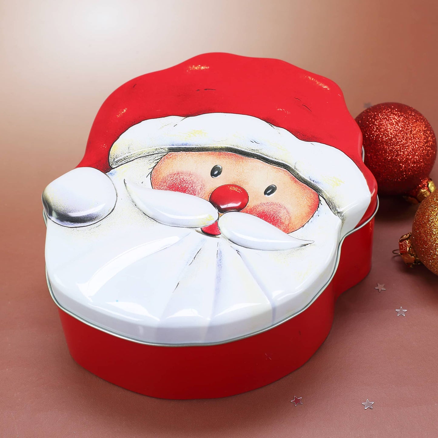 Metall-Gebäckdose Weihnachtsmann