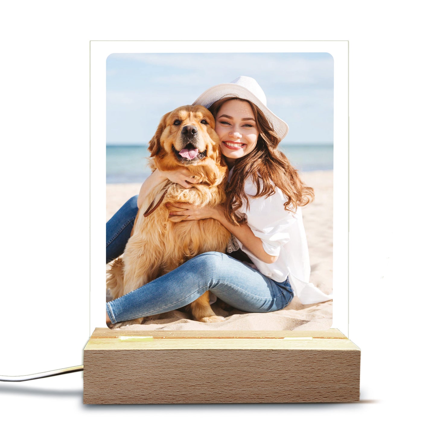 LED-Fotolampe freigestellt vor weißem Hintergrund – Produktdarstellung für Shop.