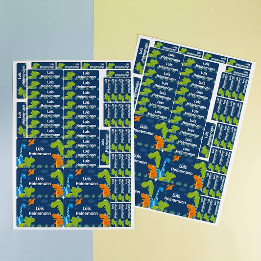 Namensetiketten Dinosaurier Name