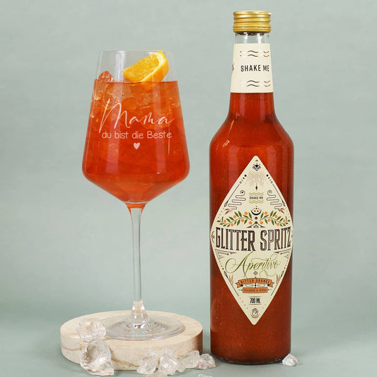 Graviertes Weinglas von Leonardo