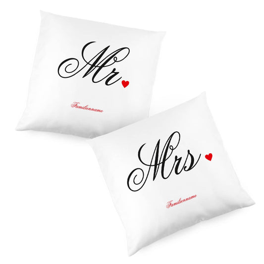 Persönliche Kissen Mrs & Mr