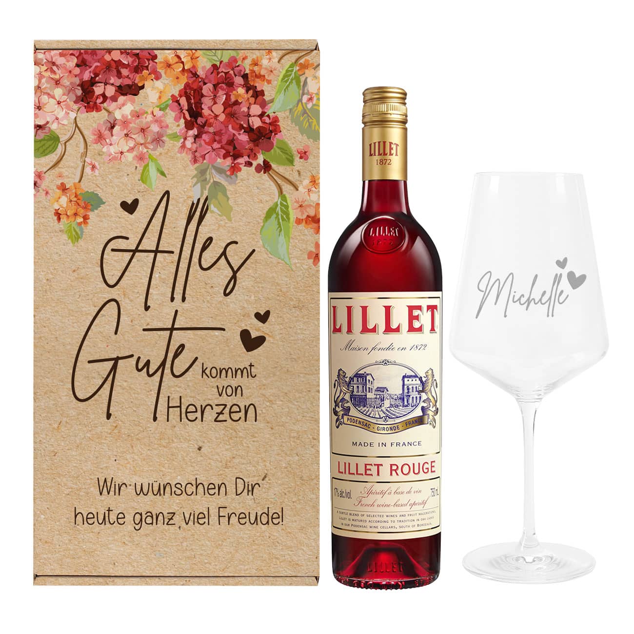 Lillet Geschenkset Rouge Alles Gute