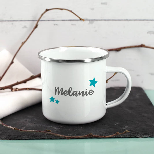 Bedruckte Tasse mit Sternen