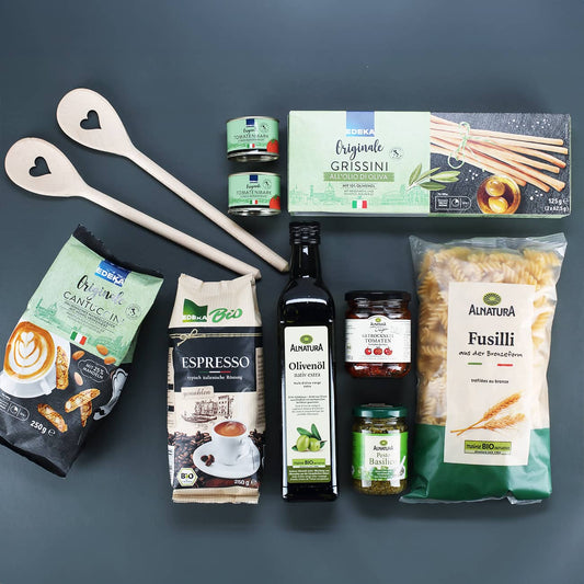 Delikatessenkorb italienisch zu Weihnachten