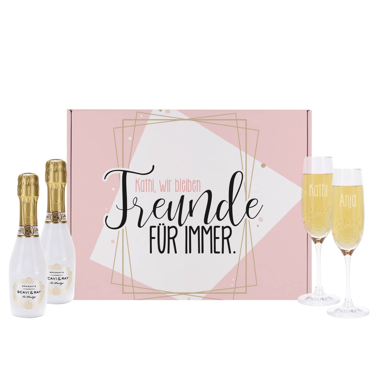 Mit Text und Name personalisiert