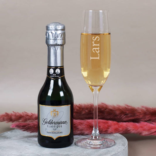 Star des Tages Geschenkset mit Sektglas und Sekt