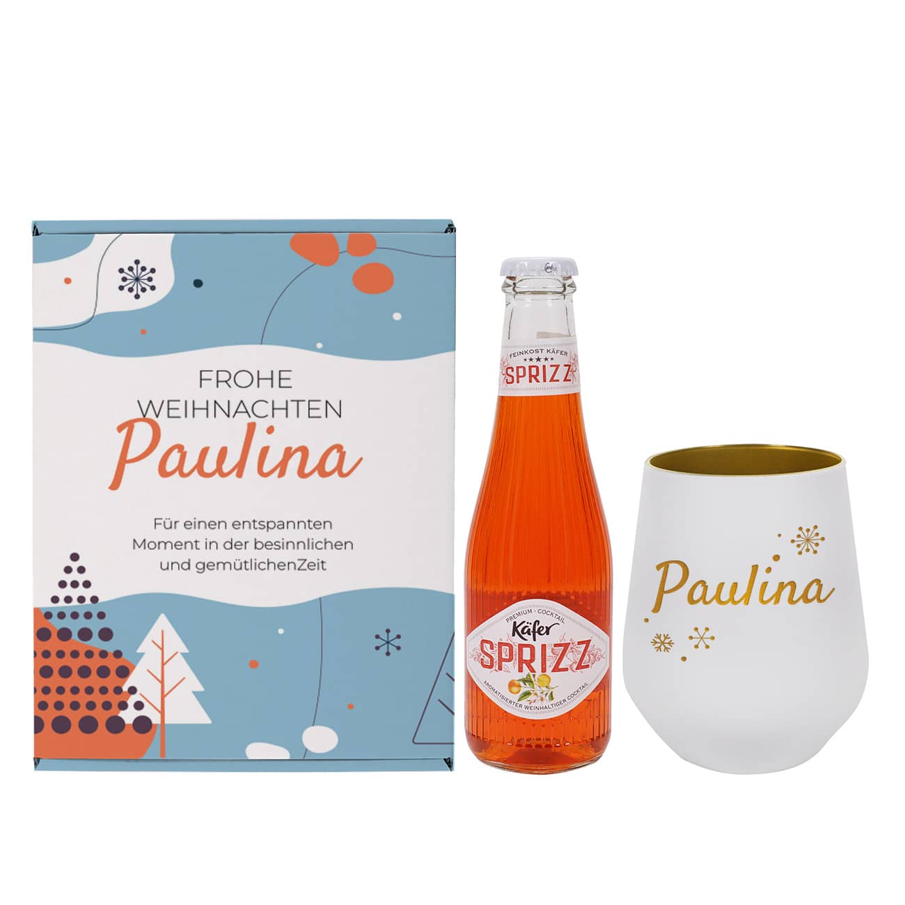 Geschenkset zu Weihnachten mit Weihnachtsmotiv