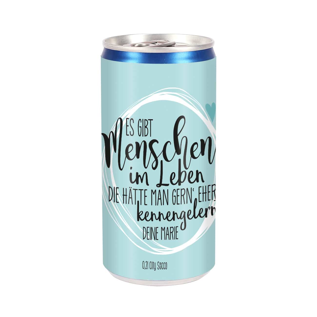 mit einer Zeile Wunschtext