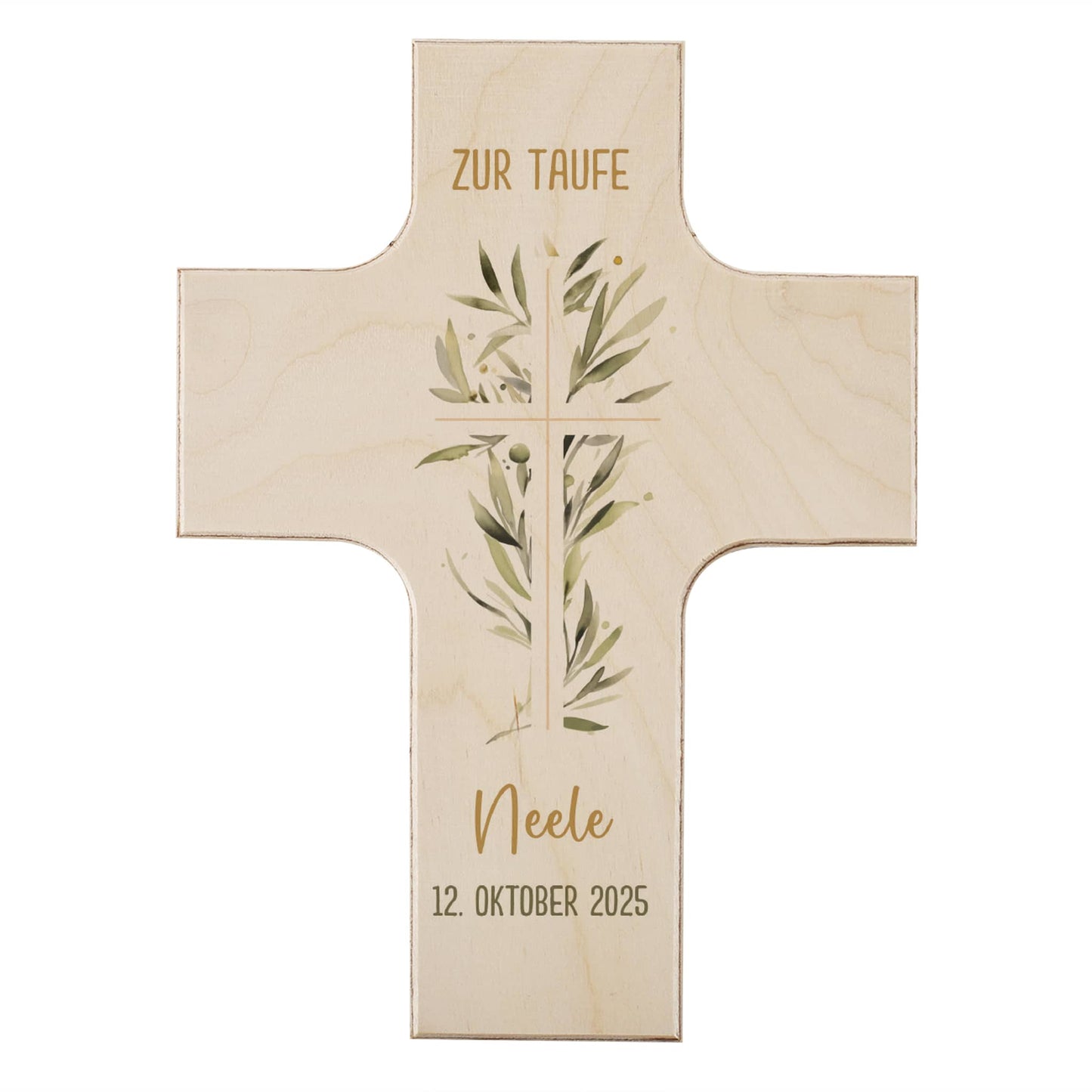 Personalisierbares Kreuz zur Taufe