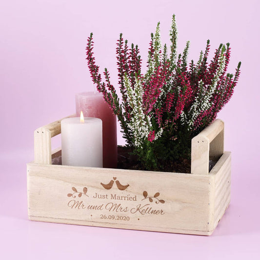 Mit persönlicher Gravur für das Brautpaar