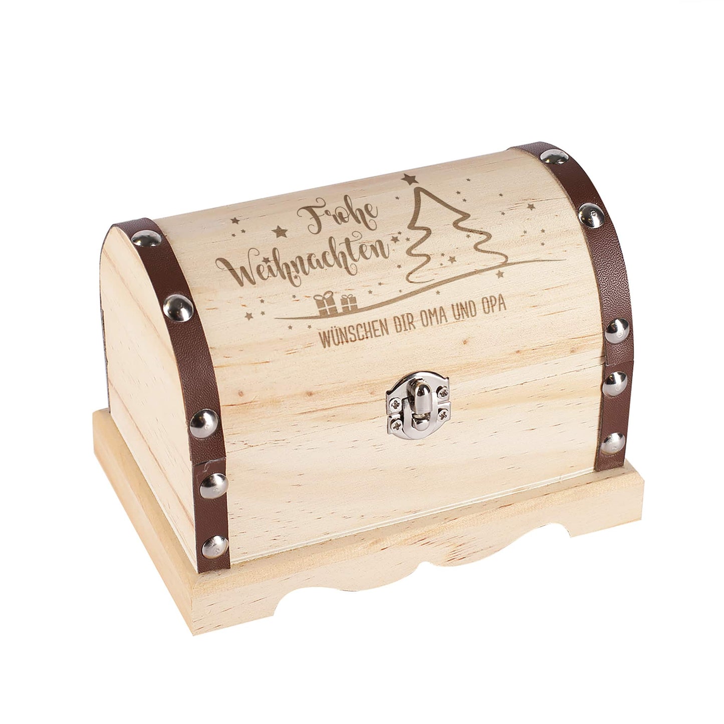 Personalisierte Schatztruhe mit Gravur
