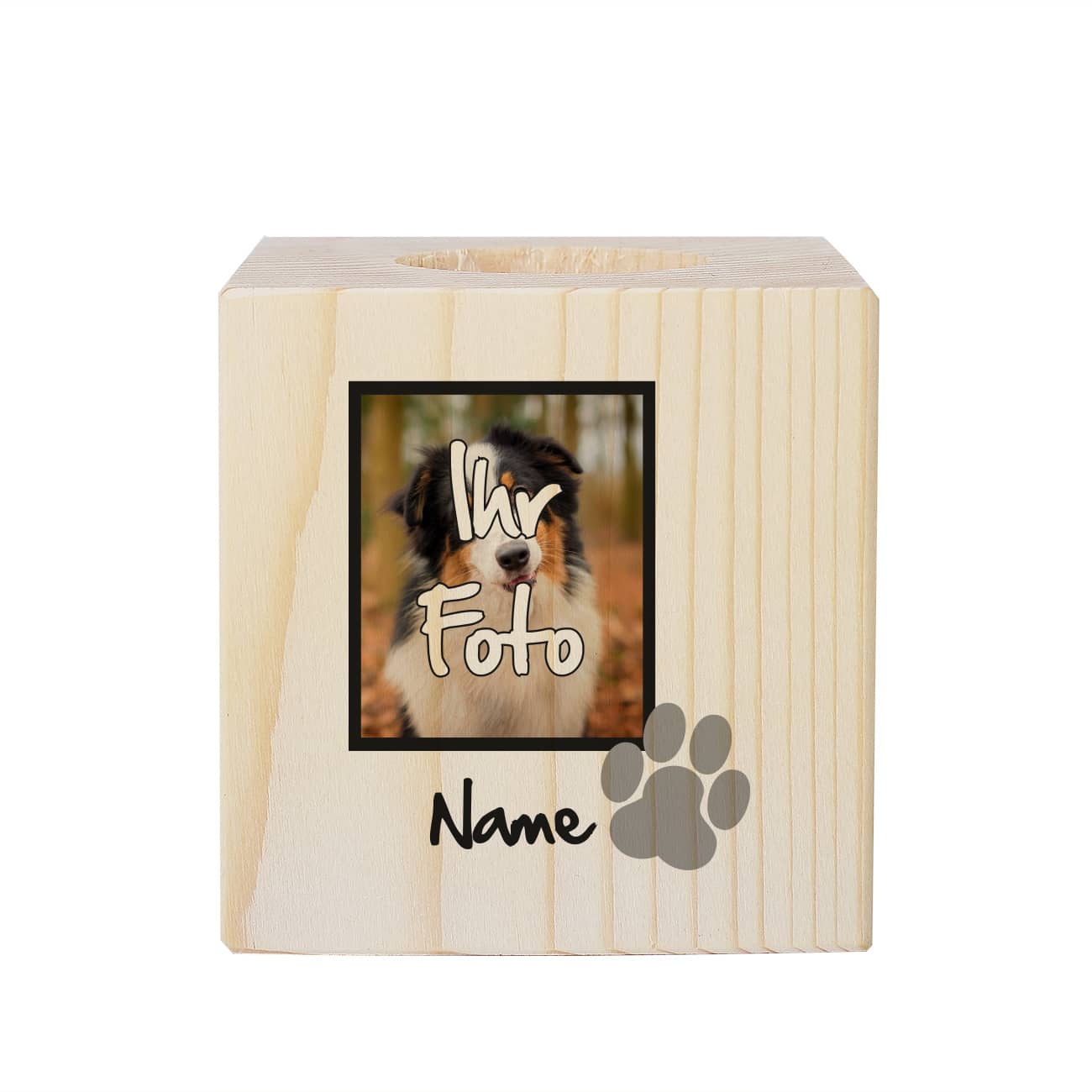 Mit Foto und Namensaufdruck