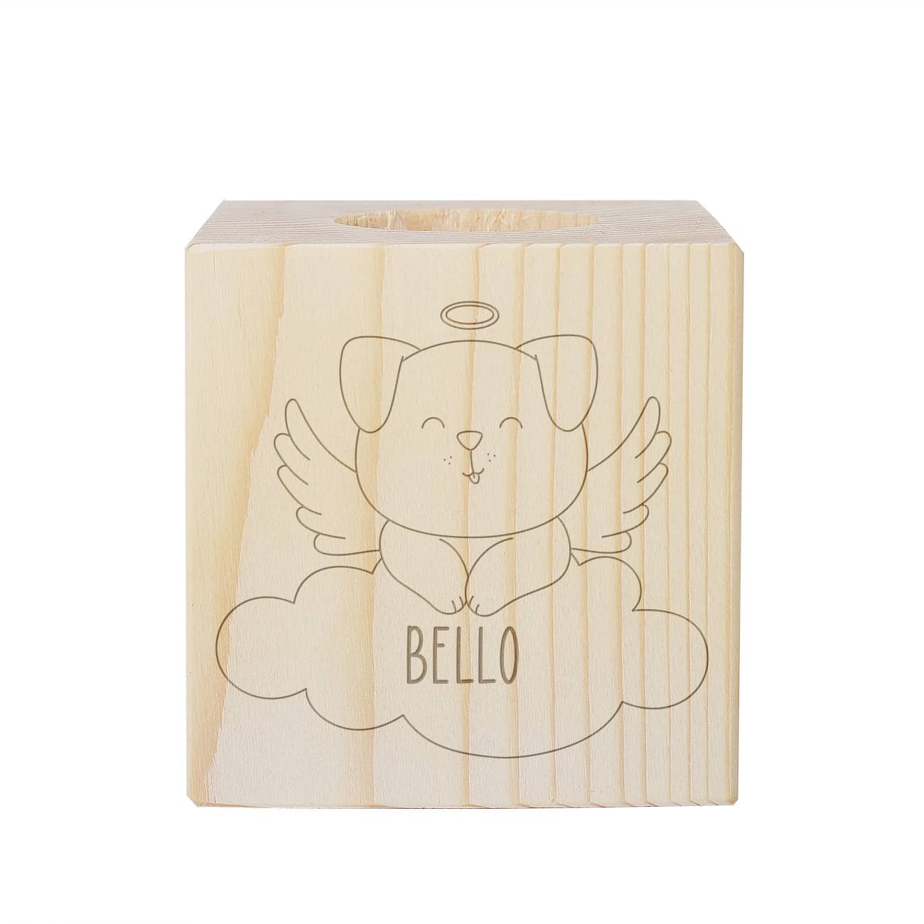 Gedenklicht für Hund mit Name personalisiert