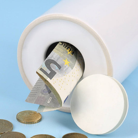 Spardose für Jungen zur Kommunion, Konfirmation oder Taufe mit Kreuz, Name und Wunschtext