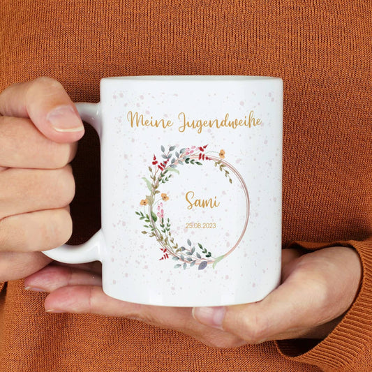 Personalisierte Tasse zur Jugendweihe