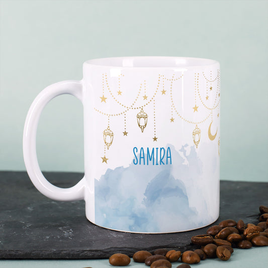 Personalisierte Tasse – Ramadan Geschenk mit Laternen & Mondsichel