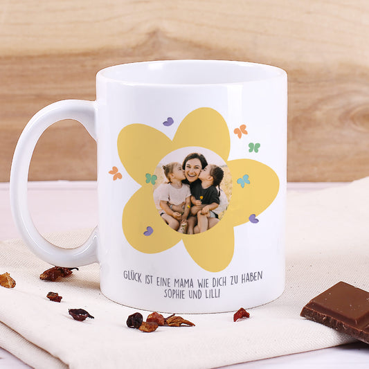 Personalisierte Fototasse für Mama zum Muttertag | Danke für alles Mama