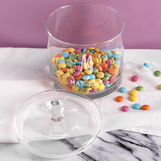 Leonardo Glasdose mit Name und Initiale graviert