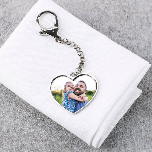 Anhänger für den Schlüsselbund mit zwei Fotos