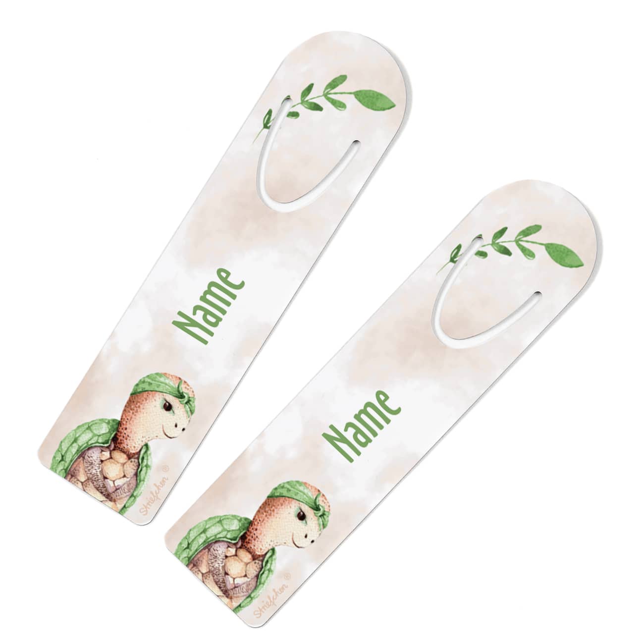 Mit Namensaufdruck