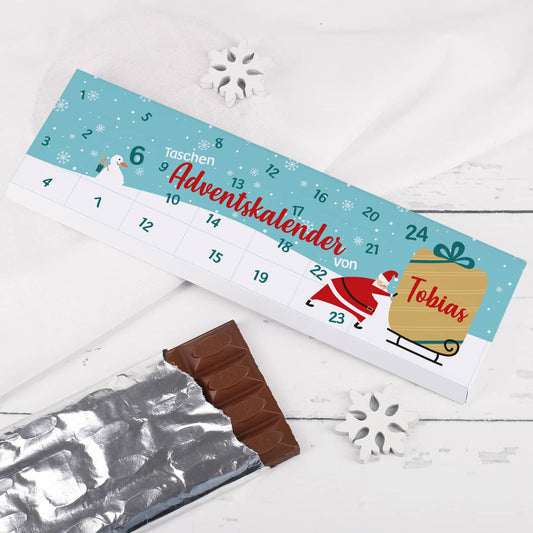 Jeden Tag ein Stück Schokolade - Mini Adventskalender