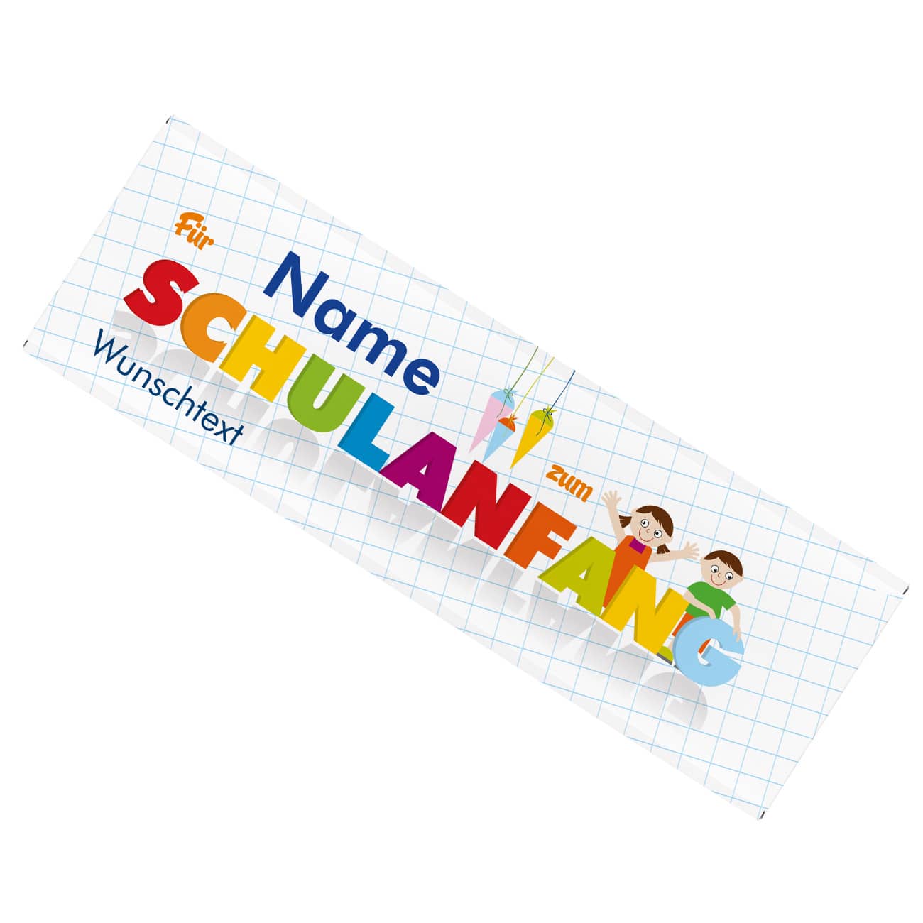 Schokolade personalisiert mit Name und Wunschtext