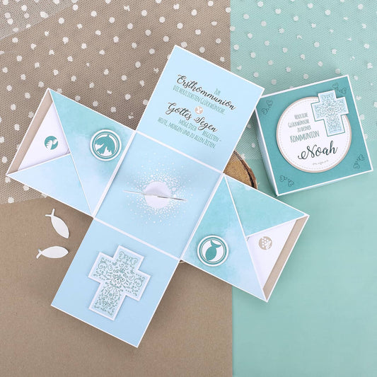 Überraschungsbox zur Kommunion für Jungen