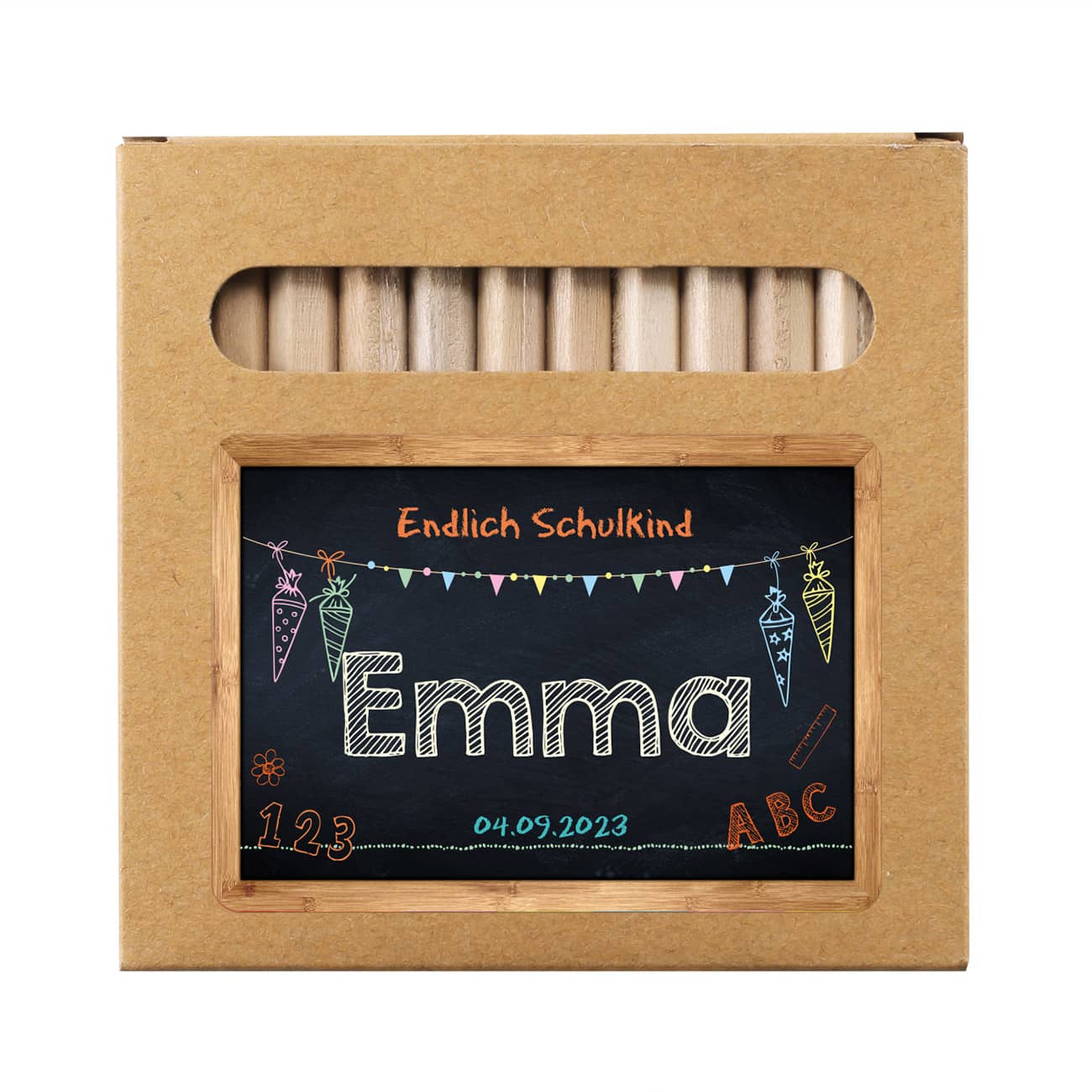 Name, Datum & Text personalisiert