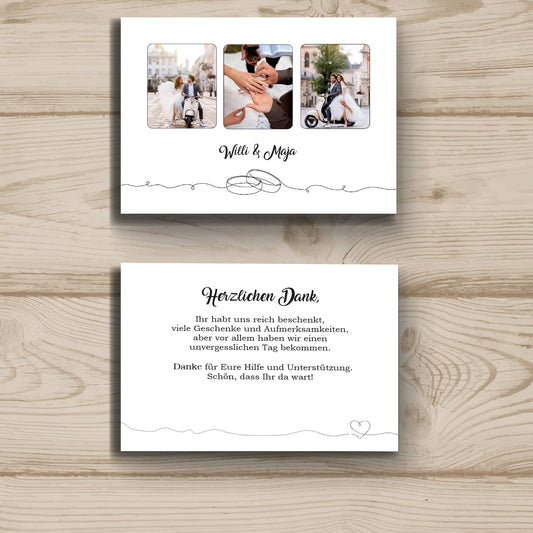 Beidseitig personalisiert