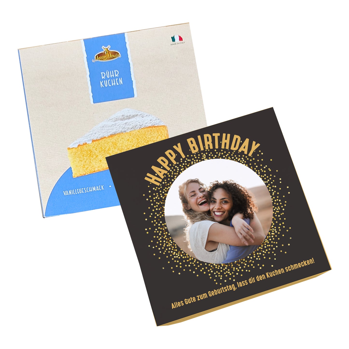 Geburtstagskuchen mit Foto und Wunschtext personalisiert | Happy Birthday Motiv