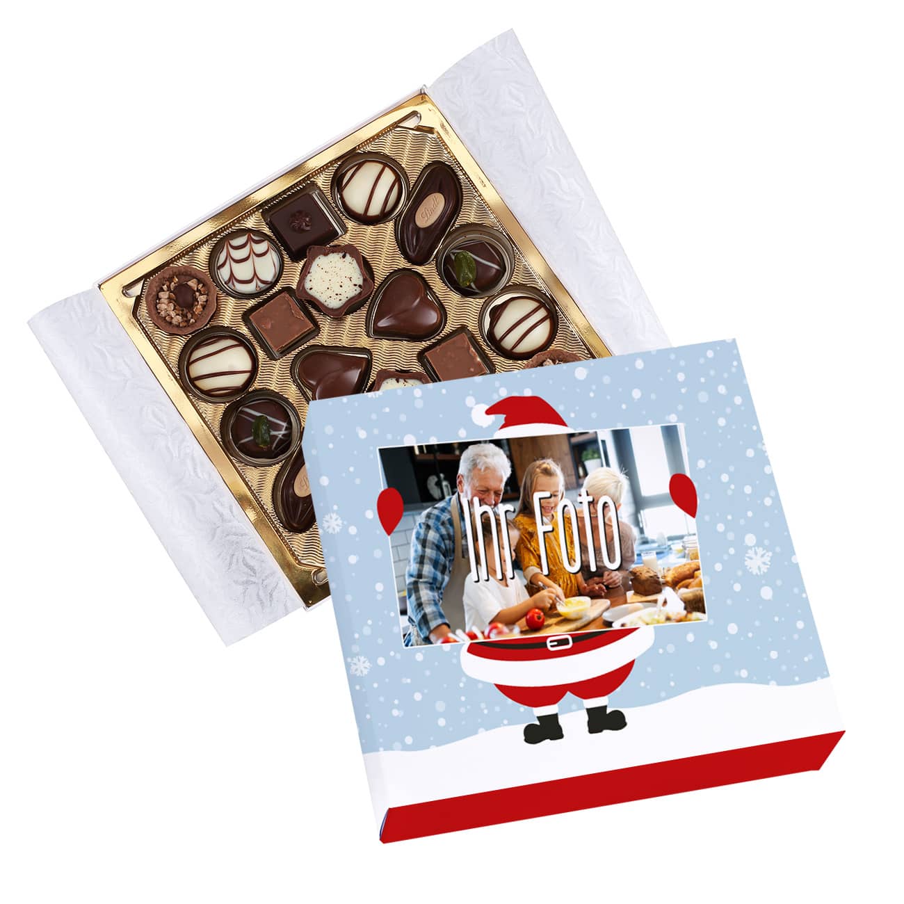 Pralinen mit Ihrem Foto auf der Verpackung