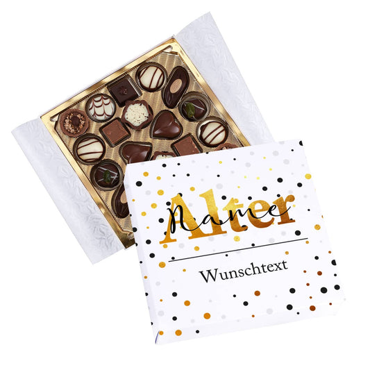 Mit Name, Alter und Ihrem Wunschtext bedruckt