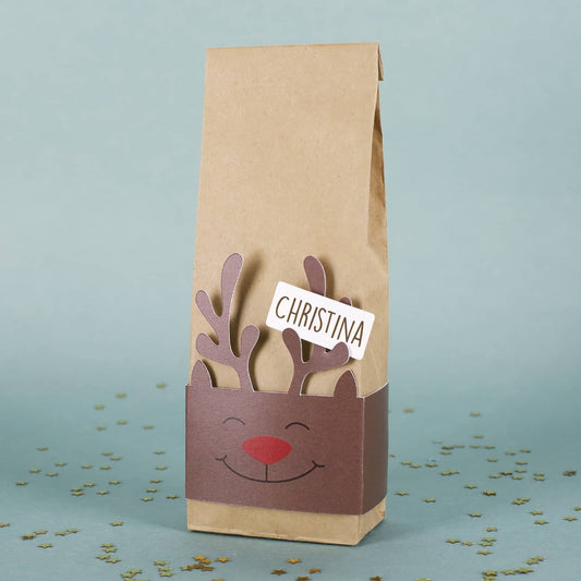 Rentier Motiv mit Name nach Wunsch