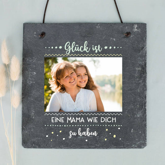 Schiefertafel - Glück ist - als tolles Geschenk zum Muttertag