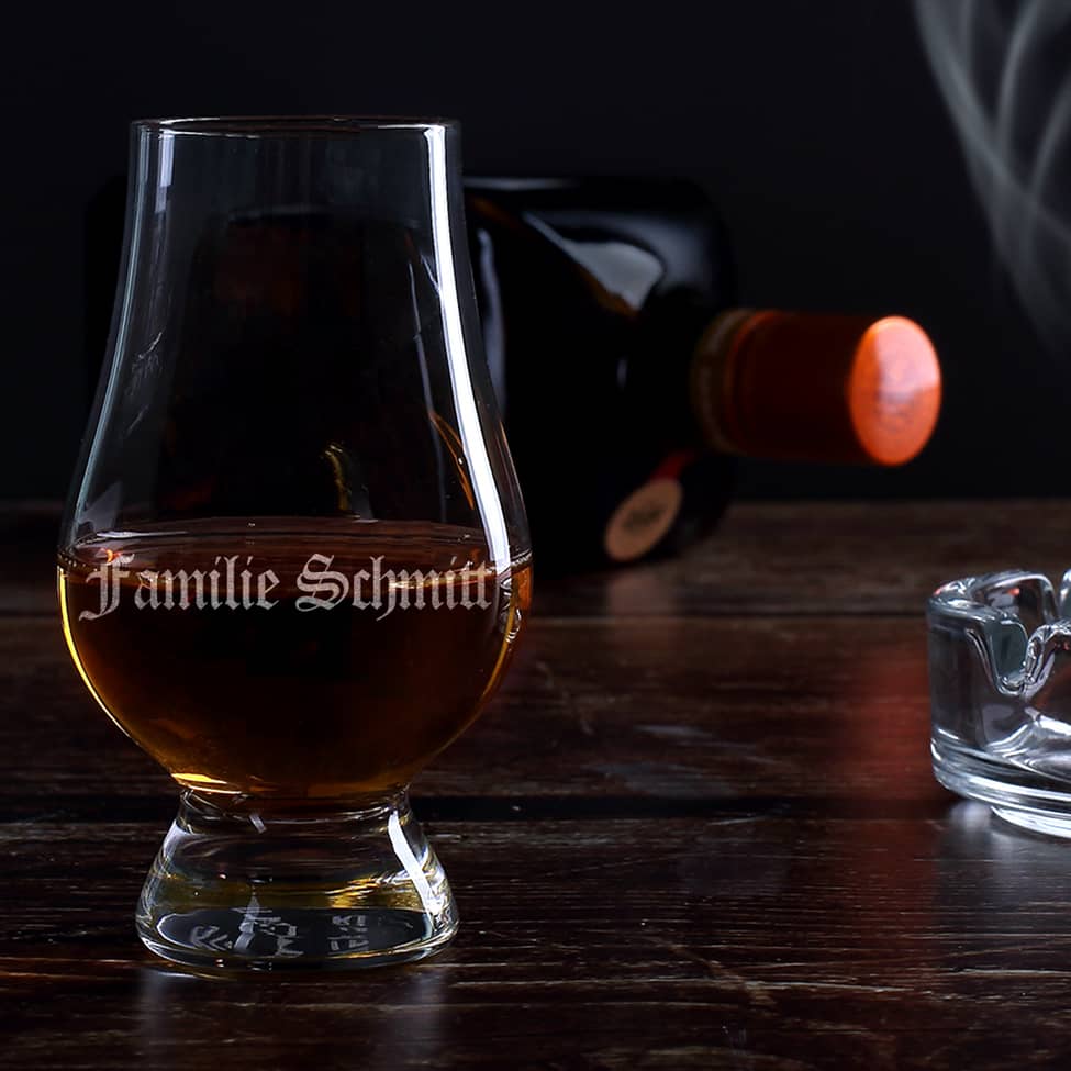 Glencairn Whiskyglas von Stölzle mit Ihrem Namen graviert